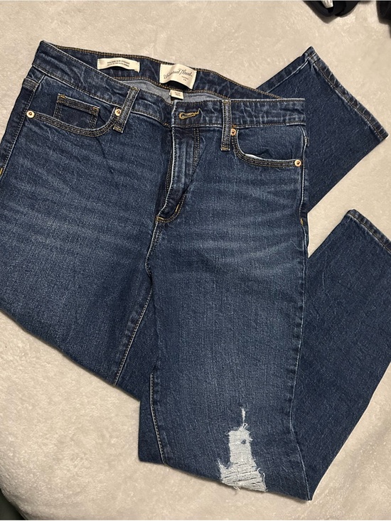 Universal Thread Denim - Universal Thread Women's Dark Blue Cropped Ankle Jeans